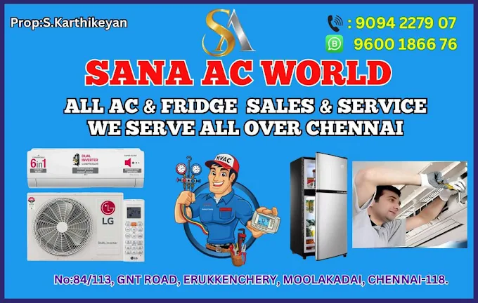 Sana Ac World - Moolakadai madhavaram