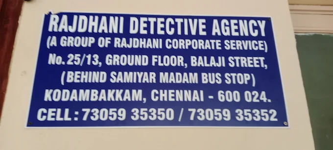 Rajdhani Detective Agency Chennai